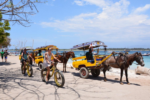Gili Trawangan 3-Island Snorkeling and Cycling Adventure Gili Trawangan 3-Island Snorkeling and E Bike Adventure