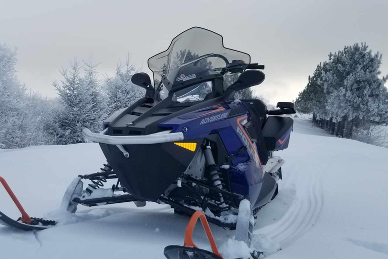 Ciudad de Quebec: Excursión guiada en moto de nieve1,5 horas de alquiler guiado de moto de nieve