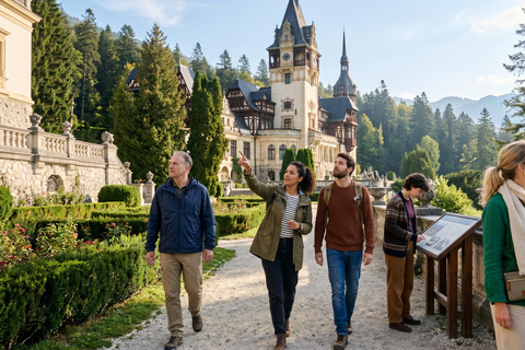 Bucharest-Dracula Castles, Peles-Cantacuzino-Brasov Day Tour COACH TOUR Audio guide in 24 languages
