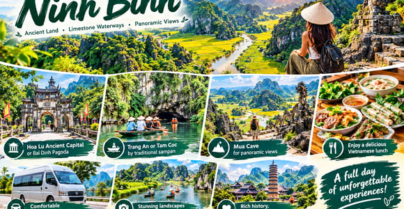 Hanoi/Ninh Binh: Hoa Lu, Trang An & Mua Cave day trip
