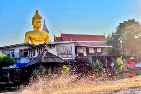 Bangkok: Highlight Tuk-Tuk, Canal Tour, Food Tour & Wat Arun