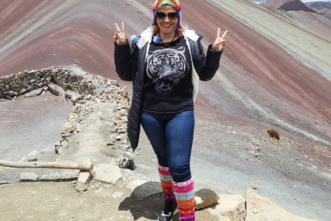 From cusco: Rainbow Mountain with Motorcycles Private