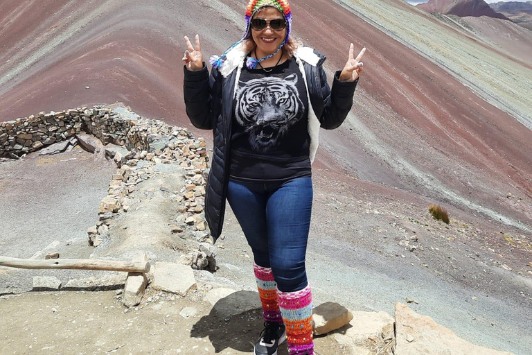 From cusco: Rainbow Mountain with Motorcycles Private