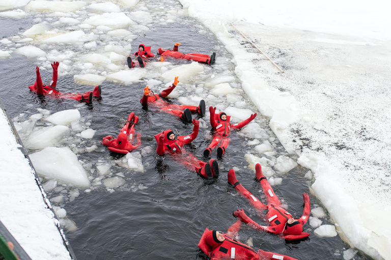 From Rovaniemi: Icebreaker Sampo Cruise and Ice Floating Morning Cruise at 9:00 AM with pickup from Rovaniemi