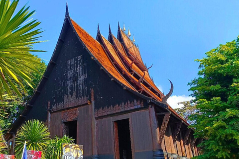 Journée complète à Chiang Rai : 3 temples, Triangle d&#039;Or et tour en bateau