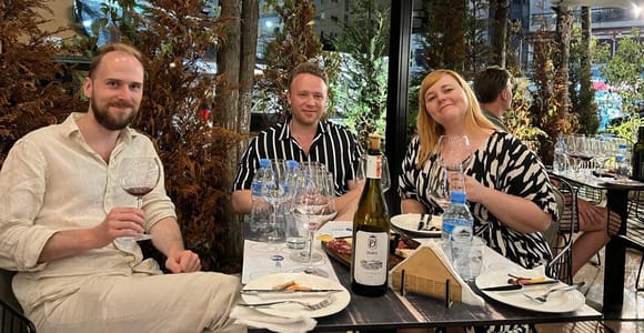 Albanische Weinverkostung in Durres