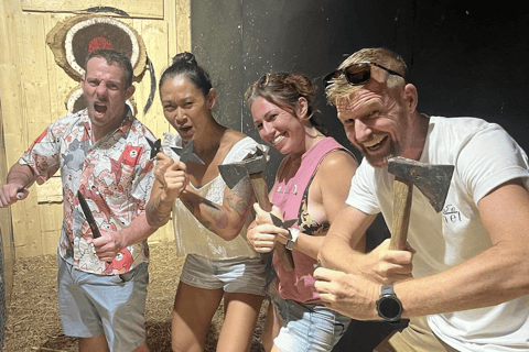 Phuket : lancer de hache avec couteau, shuriken et tir à l&#039;arc en optionForfait 1 activité