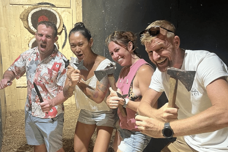 Phuket : lancer de hache avec couteau, shuriken et tir à l&#039;arc en optionForfait 1 activité