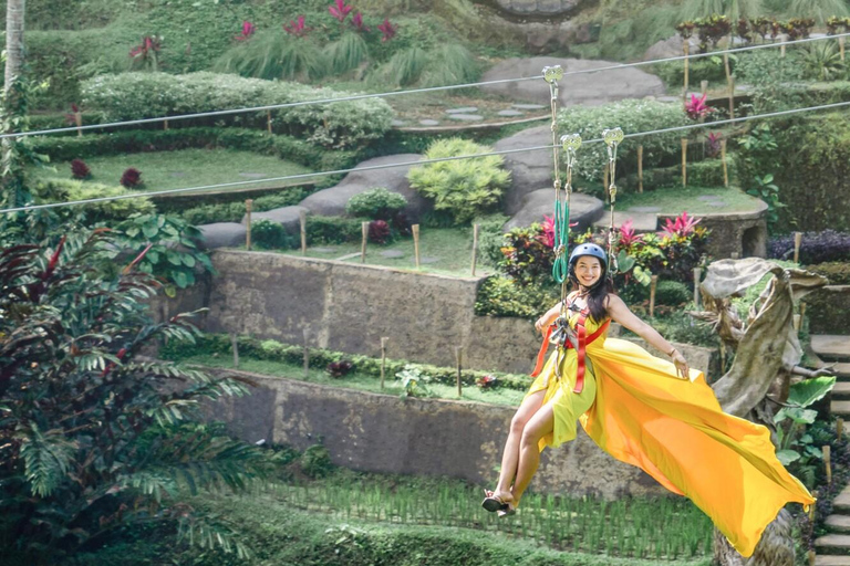 Bali/Ubud: Zipline 2-ways with combo Alas Harum Tour Zipline with Riceterrace Alas Harum Tour meet at venue