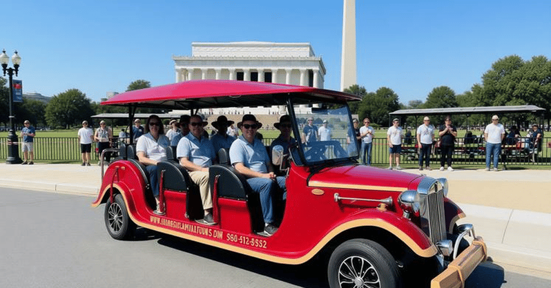 Washington DC Monuments & History Guided Electric Cart Tour