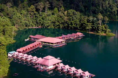 Phuket or Anywhere: 2-Days Cheow Lan Lake & Raft-Resort-FAN Option 1: From KhaoLak+KhaoSok with Roundtrip Hotel Transfer