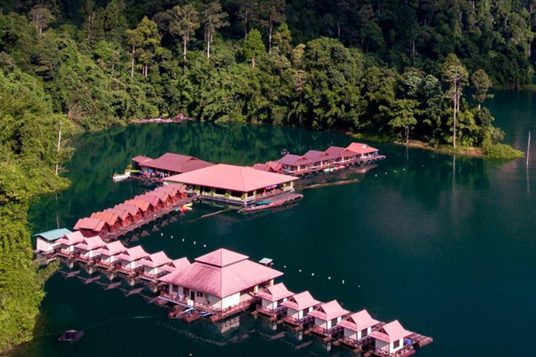 Phuket or Anywhere: 2-Days Cheow Lan Lake & Raft-Resort-FAN Option 1: From KhaoLak+KhaoSok with Roundtrip Hotel Transfer