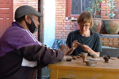 Katmandou : Atelier de poterie avec des artisans locaux