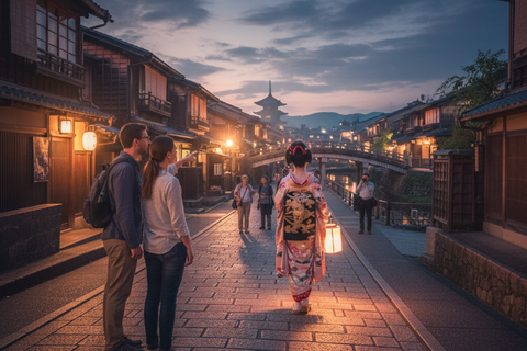 Kyoto: Gion Night Walking Tour with Geisha Traditions