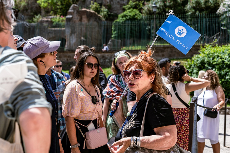 Roma: Tour del Colosseo, del Foro Romano e del Palatino con ingresso prioritarioTour per piccoli gruppi in tedesco