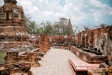 Vanuit Bangkok: Ayutthaya Namiddag Serenity Tour &amp; BoottochtRivierstad Bangkok