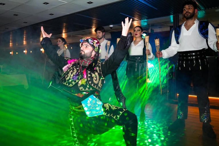 Istanbul:New Year's Eve Bosphorus Cruise with Dinner & Shows Window-Side Private Table For 2 w/hotel pickup and drop off