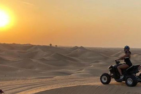 From Marrakesh: Dinner &amp; Quade Bike, Sunset in Desert Agafay