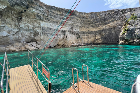 Mellieha: 2 Bay Evening Sunset Cruise Crystal & Blue Lagoon