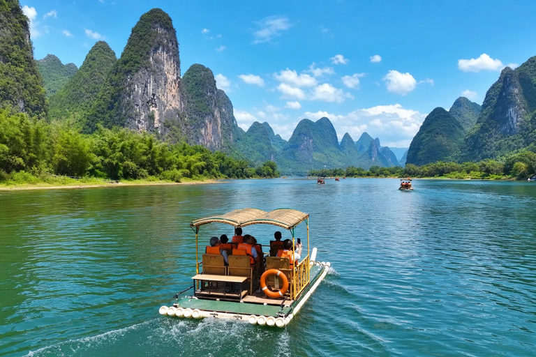 Yangshuo: Li River Bamboo Raft Tickets with Route Options Yangdi to Xingping: Full Scenic One-Way Route