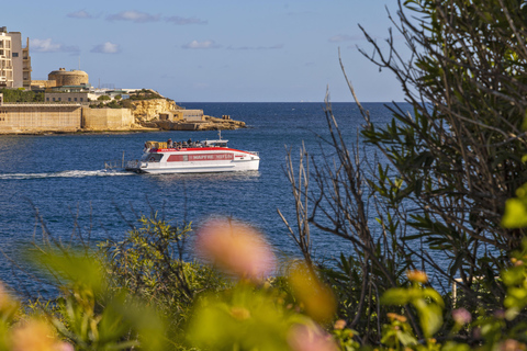 Sliema: Powrotny transfer promem do/z VallettyZ Valletty: Powrotny transfer promem do Sliemy