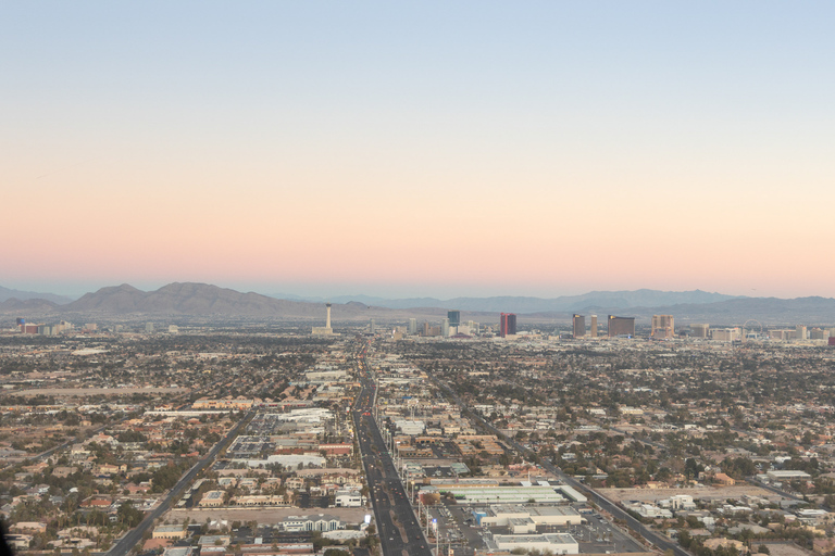 Las Vegas: Helicopter Flight over the Strip with Options Las Vegas Strip Night Flight with Hotel Transfer