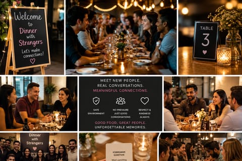 Bangkok:Sunset Dinner, Drinks & Social Blind Date Experience