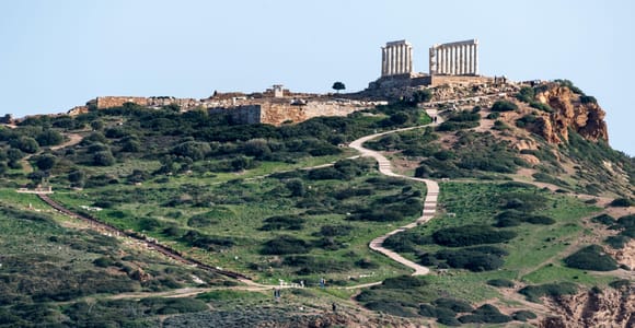Athens: Temple of Poseidon sunset tour & beach break