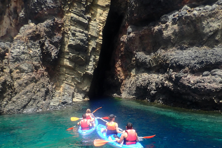 Aventure en kayak à Calheta : Plage de Zimbralinho ou tour de l&#039;îlot Cal