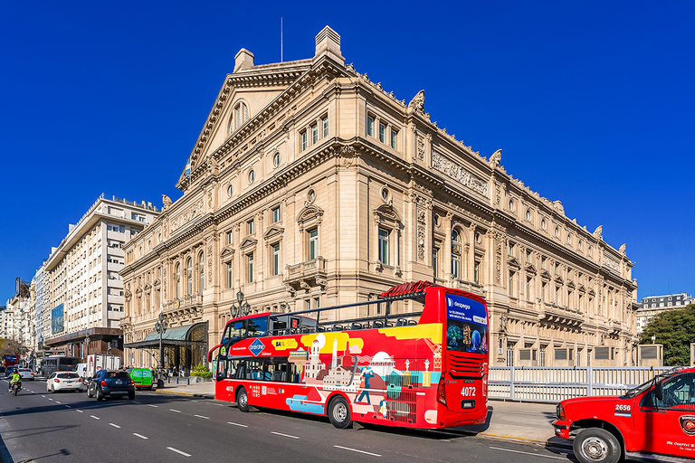 Buenos Aires: Hop-On Hop-Off City Bus Tour City Pack: Walking Av de Mayo, Wine Tasting, 48-Hour Bus