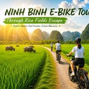 Ninh Binh: E-Bike Tour, Tam Coc, Embroidery & Cooking Class Ninh Binh: E-Bike Tour, Tam Coc, Embroidery & Cooking Class