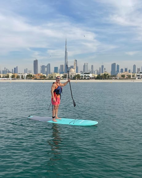 Dubai: Stand-Up Paddle Boarding con vista sul Burj Khalifa