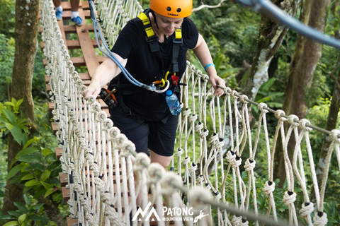 Phuket: Highest Zipline Adventure at Patong Mountain View ATV-1: 30 minutes ATV (Pick-up from Patong)