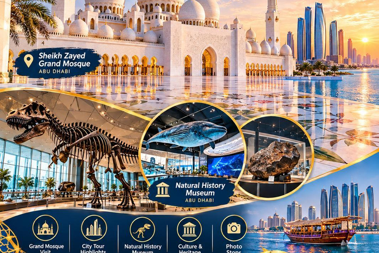 Abu Dhabi:Heritage,Culture With Natural Historical Museum Dubai: Abudhabi Shared Tour With Hotel Pickup