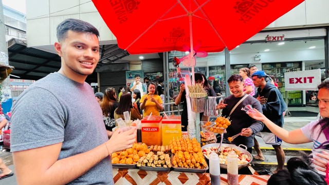 Visit Manila Walking Street food and Drinks Tour Experience in Taguig