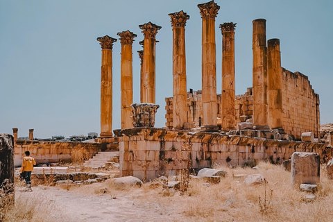 Vanuit Amman : Dagvullende tour - Jerash en de Dode Zee.tour met alleen vervoer