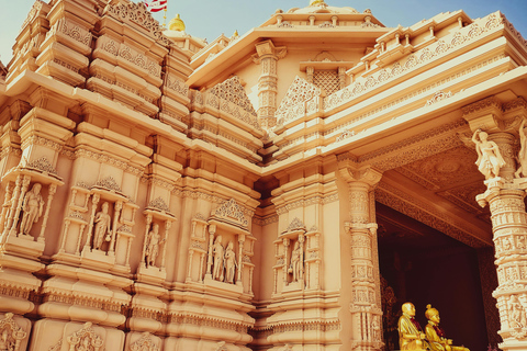 New Delhi: Akshardham Temple Night Tour & Fountain Show Akshardham Water & Light Show with Car + Guide