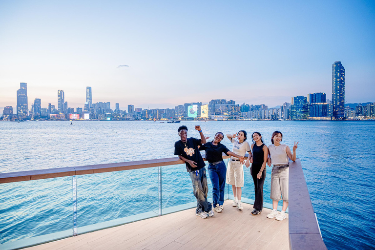 Victoria Harbour Shoreline Bike + Street Food Half-day Tour
