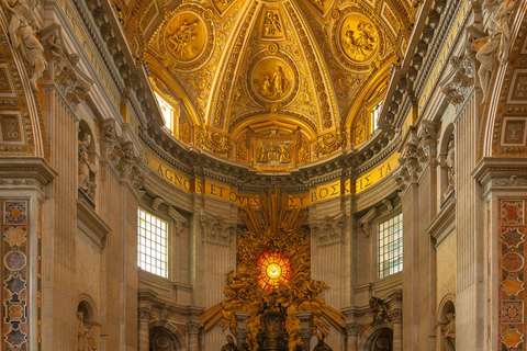 Rome : Audioguide de la Basilique Saint-Pierre avec billets pour le DômeAUDIOGUIDE EN ANGLAIS