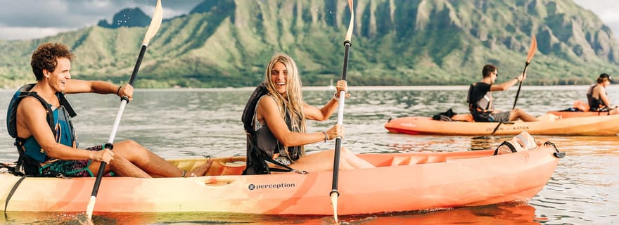 Oahu : Location de kayak pour le récif corallien de la baie de Kaneohe