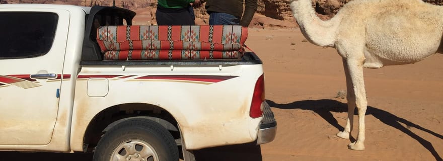Wadi Rum: pobyt w obozowisku beduinów, całodniowa wycieczka po pustyni z 3 posiłkami