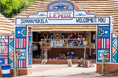 Hartbeespoort: Utflykt till Lesedi Village och Lion & Safari Park