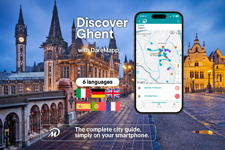 Ghent: Private Guided Tour with Your Mobile Phone Ghent: The Code of the Weavers and Guilds with Physical Kit and Guide