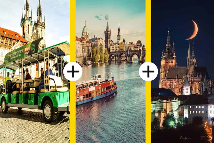 Prag: Ganztägiges Hop-On/Hop-Off-Ticket für den E-Bus mit Audioguide. Foto: GetYourGuide
