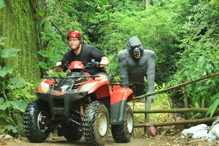 Paseo en quad por Ubud y Tubing por el río con cascada y cañón ocultosPaseo en quad individual