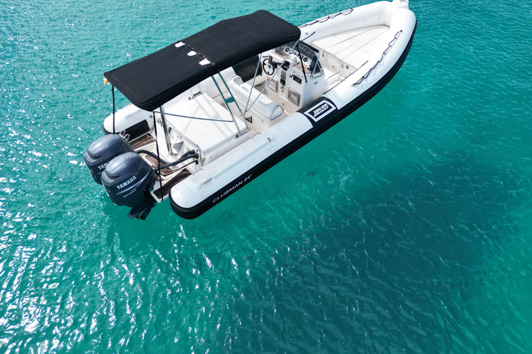 San Antonio: Experiência em barco privado, com paddle surf e snorkelSan Antonio: Experiência de barco privado com paddle surf e mergulho com snorkel