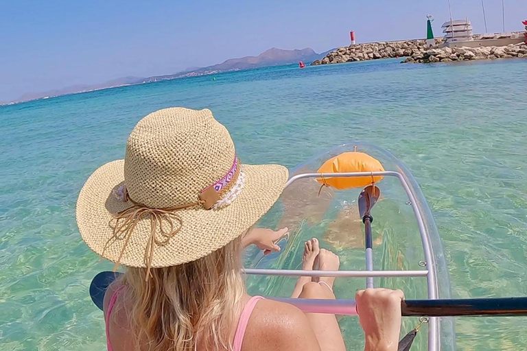 Can Picafort: Transparent Kayak Rental Adventure