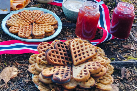 Oslo: Scenic Forest Walk with Coffee and Bonfire Waffles