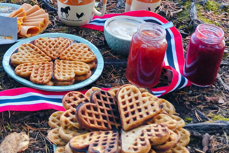 Oslo: Scenic Forest Walk with Coffee and Bonfire Waffles