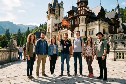 Bucharest : Peles, Bran & Wednesday Castles + Brasov Tour COACH TOUR Audio guide in 24 languages